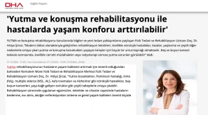 Yutma ve konuşma rehabilitasyonu ile hastalarda yaşam konforu arttırılabilir